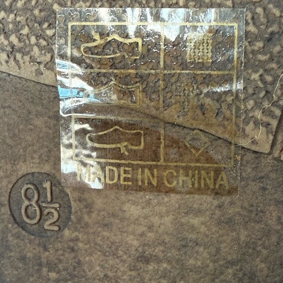 Mata Fringe Ankle Booties Sz 8.5M | Western Boho Suede Heel Boot | Brown - Picture 11 of 16